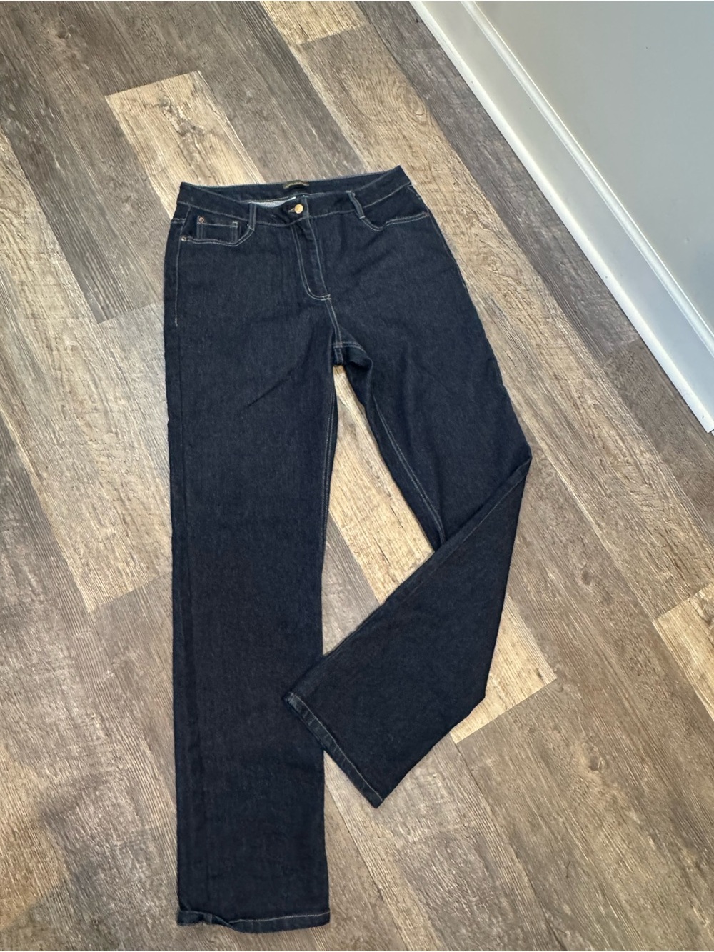 Classic Black Women's Straight-Leg Jeans